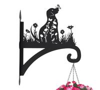 Planteur d'usine à l'intérieur, 14.37x11.34 pouce de crochet mural décoratif pour mangeoires à oiseaux de chien suspendues, carillons éoliens, succulentes, les lanternes, le jardin