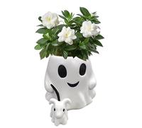 Planteur fantôme - Pots de Fleurs en résine | Pot de Cactus Spooky-Ghost | Décorations d'halloween effrayantes | Pots Succulents Gothiques pour intérieur, extérieur, pelouse, décoration de Jardin