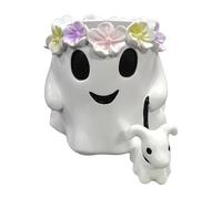 Planteur fantôme - Pots de Fleurs en résine | Pot de Cactus Spooky-Ghost | Décorations d'halloween effrayantes | Pots Succulents Gothiques pour intérieur, extérieur, pelouse, décoration de Jardin