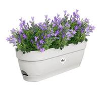 Planteur Rectangle Vibia - Plastique - Réservoir - Ø50 - Bleu Vintage Blanc