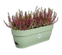 Elho Vibia Campana Balconnière 50 - Planteur pour Balcon - Ø 49.0 x H 17.0 cm - Vert/Vert Pistache