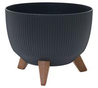 Planteurs Pot de Fleurs à Oslo Rayures en Laine Stripes 29x23cm Plastique