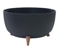 Planteurs Pot de Fleurs Bacs à Fleurs Fleur Oslo Rayures 47x26,5 CM Plastique