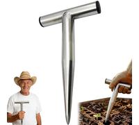 Planteuse À Trous en Acier Inoxydable, Semoir en Acier Inoxydable, À Main, Planteuse pour Légumes, Fleurs Et Semis, Outil De Jardinage (1pcs)