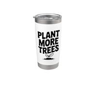 Plantez plus d'arbres et sauvez la terre Message écologique Gobelet isotherme en acier inoxydable double paroi