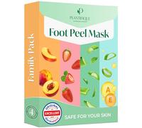 PLANTIFIQUE Masque Pied Peeling Édition spéciale 4 PAIRES | Chaussette Exfoliante Pieds très Secs et Abîmés | Gommage Callus Soin Peau Morte | Foot Peel Mask
