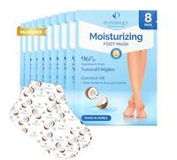 PLANTIFIQUE Masque Soin Pied | Skincare Coréen Crème Talons Très Secs et Abîmés | Chaussette Hydratante Hommes et Femmes | 8 PAIRES