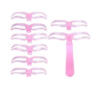 Plantillas Para Cejas | Herramientas De Maquillaje Con Mango Para Dar Forma A Las Cejas | Plantilla De 8 Estilos | Moldeador | Mujeres, Niñas, Principiantes, Uso Diario, Viajes,