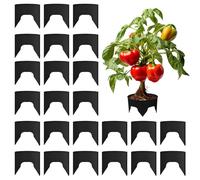 Planting Ring - Protective Round Deep Watering Edging | Separate Rock and Soil Grow Rings | 24 Pieces Circular Reusable Landscape Edgings for Garden Balcony Courtyard Tomato Pepper Flower Outdoor