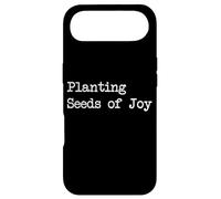 Planting Seeds of Joy Citations drôles de Plantation Coque pour iPhone Air