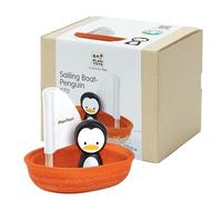 PlanToys 8854740057112 Sailing Boat-Penguin Toy, One Size, Wood