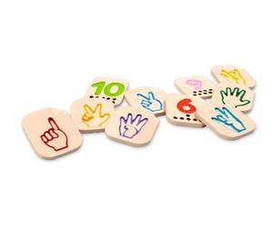 Plantoys Hand Sign Numbers 1 - 10