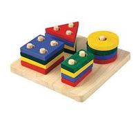Plantoys - pt2403 - jouet en bois - jeu d'éveil - empilages géométriques G