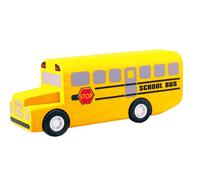 PlanToys - PT6049 - Jouet en bois - Véhicule - Bus Scolaire