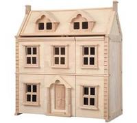 Plan Toys - Maison de poupées victorienne PT7124 3 étages fenêtres coulissantes