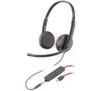 Plantronics Blackwire 3225 Monaural Head-Band Black Headset - Headsets (Call Center/Office, Monaural, Head-Band, Black, IN-LINE Control, Wired) G