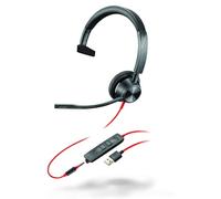 Plantronics - Blackwire 3315 USB-A (Poly) - Micro-casque filaire monaural avec micro-perche - Connexion à un PC/Mac via USB-A ou à un(e) téléphone portable/tablette via un connecteur Jack 3,5mm