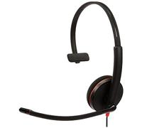 Plantronics Blackwire C3210 Monophonique Bandeau Noir, Rouge - Casques Audio (Centre d'appel/Bureau, Monophonique, Bandeau, Noir, Rouge, avec Fil, USB Type-C)