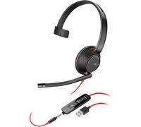 POLY Blackwire 5210 Casque Avec fil Arceau Bureau/Centre d'appels USB Type-A Noir - Neuf
