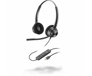 Plantronics Casque stéréo EncorePro 320 avec connecteur USB-C