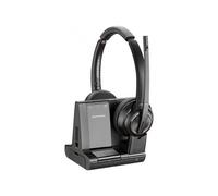 POLY W8220-M, MSFT Casque Sans fil Arceau Bureau/Centre d'appels Bluetooth Noir