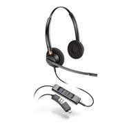 Poly - Micro-Casque EncorePro 525-M USB-A et USB-C (Plantronics) - Protection auditive Acoustique - Boutons de Mise en Attente et de Prise d'appel - Optimisé pour Teams - Binaural