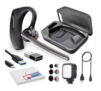 Plantronics Poly Voyager 5200 UC oreillette Bluetooth lumière LED câble C-A embouts d'oreille étui charge