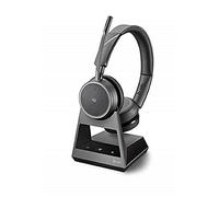 Plantronics - Voyager 4220 Office Headset (Poly) - Casque stéréo Bluetooth avec microphone à arceau, réduction du bruit & station d'accueil USB-C - Connexion PC, Mac, téléphone mobile/fixe