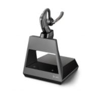 Plantronics Voyager 5200 Office Casque Bluetooth mono avec technologie WindSmart Micros adaptatifs IPX4 Bouton de commande vocale NFC Station de charge avec USB-C Noir