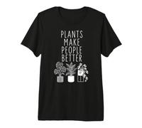 Plants Make People Better, Not A Regular Mom I'm A Plant Mom T-Shirt Haut de Gamme