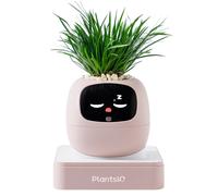 PLANTSIO Cadeau d’été pour embellir votre intérieur - Robot pot de fleurs intelligent IA Ivy, Expressions faciales interactives, Entretien automatique des plantes, Décoration intérieure élégante pour