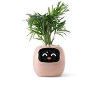 PLANTSIO Smart Pet Planter Vases intelligents alimentés par l'IA avec conseils émoticônes pour l'entretien des plantes, adorable interaction gestuelle, vase moderne pour décoration d'intérieur pour