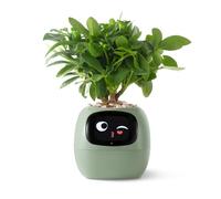 PLANTSIO Smart Pet Robot de jardinage avec émojis pour l'entretien des plantes, adorable compagnon avec interaction gestuelle riche, cadeau d'installation de bureau soigné