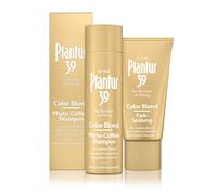 Plantur 39 Color Blond Shampooing à la caféine 250 ml + après-shampoing couleur 150 ml - Pour blond chaud à chaque lavage | Contre la perte de cheveux ménopausée