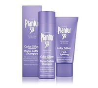 Plantur 39 Color Silver Shampooing à la caféine à la caféine 250 ml + après-shampoing de couleur 150 ml - Pour plus de brillance argentée dans les cheveux blonds et gris | Contre la chute des cheveux