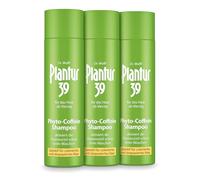 Plantur 39 Lot de 3 shampoings à la caféine à la caféine pour femme - 250 ml - Spécial cheveux colorés et abîmés - Caféine contre la chute des cheveux chez les femmes - Renforce la croissance des