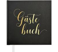 Plantvibes Livre d'or de mariage - 72 pages de papier de qualité supérieure, papier épais, il ne presse pas à travers, style vintage, avec titre doré - Idéal pour les mariages, les anniversaires -