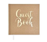 Plantvibes Livre d'or pour Le Mariage ou l'anniversaire - Parent (21x21cm - Papier kraft - ENG)