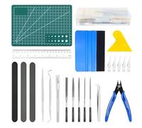 PLAPOT 32PCS Outils de Modelisme,Maquette Modelisme Accessoire, Gundam Modèle Outils Kit,Kits de Modélisme,Outils de modélisme Basic pour la Construction du modèle de Base réparation et la Fixation