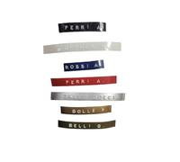 Plaque 1 étiquette nom à relèvement interphone une rangée en papier plastifié, adhésif fin 1 x 5 6 cm, pour boîte aux lettres et pour tout nommer