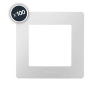 Plaque 1 poste - blanc - boîte de 100 - Caly DEBFLEX