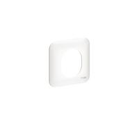 plaque 1 poste - blanc - schneider electric ovalis