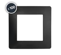 Debflex 801056 - caly plaque 1 poste noir, boîte de 100