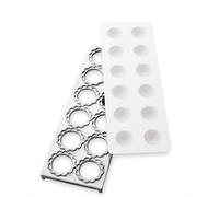 La Bonne Graine Plaque à ravioli Pasta Party N7894 – 12 empreintes, poussoir, forme fleurs