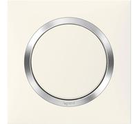 Plaque 1P blanc chrome Dooxie