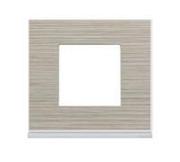 Plaque 1P latté - APPAREILLAGE MURAL GALLERY HAGER WXP2502