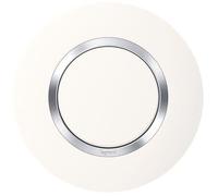 Plaque 1P - LEGRAND - Dooxie - Blanc - Finition chrome - Intérieur