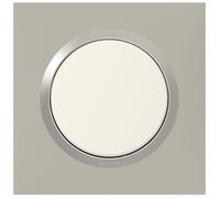 Plaque 1P - LEGRAND - Dooxie - Couleur Plume - Plastique - Usage Intérieur