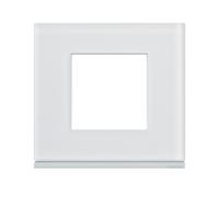 Plaque 1P moon glass - APPAREILLAGE MURAL GALLERY HAGER WXP4002