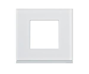 Plaque 1P moon glass - APPAREILLAGE MURAL GALLERY HAGER WXP4002